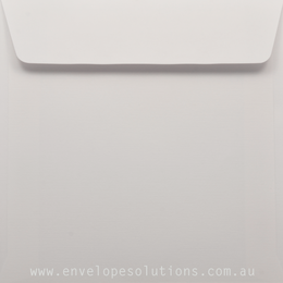 Square - 130 x 130mm Via Linen Pure White 118gsm Envelopes