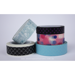 Spots & Stonewash Washi Tape Set x 5