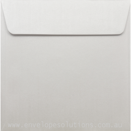 Square - 130 x 130mm Curious Metallic Ice Silver 120gsm Envelopes
