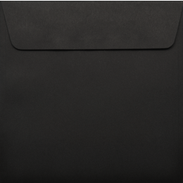 Square - 130 x 130mm Lessebo Colours Pitch Black 120gsm Envelopes