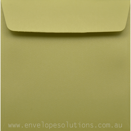 Square - 150 x 150mm Curious Metallic Lime 120gsm Envelopes