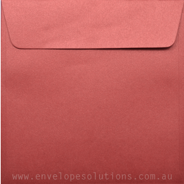 Square - 150 x 150mm Curious Metallic Red Lacquer 120gsm Envelopes