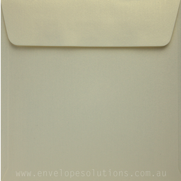Square - 150 x 150mm Curious Metallic White Gold 120gsm Envelopes