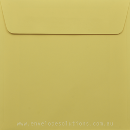 Square - 150 x 150mm Kaskad Canary Yellow 100gsm Envelopes