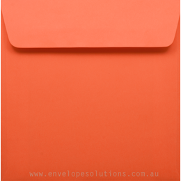 4 1/2 x 9 Inches Peel & Seal 25205-76 Pumpkin Orange Bright Orange Invitation Envelopes - Pack of 25 Blake Creative Color 80lb Paper 