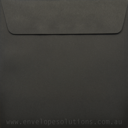 Square - 150 x 150mm Kaskad Raven Black 100gsm Envelopes