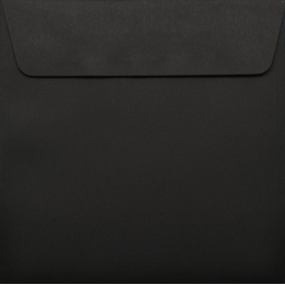 Square - 150 x 150mm Lessebo Colours Pitch Black 120gsm Envelopes