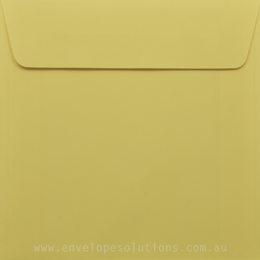 Square - 150 x 150mm Lessebo Colours Canary 120gsm Envelopes