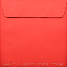 Square - 150 x 150mm Lessebo Colours Cherry 120gsm Envelopes