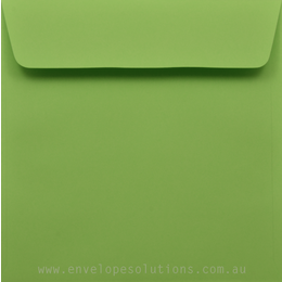 Square - 150 x 150mm Lessebo Colours Lime Green 120gsm Envelopes