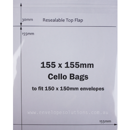 Square - 155 x 155mm BOPP "Cello" Bags