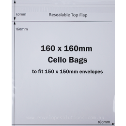 Square - 160 x 160mm BOPP "Cello" Bags