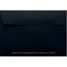 Card Envelope - 130 x 184mm Lessebo Colours Pitch Black 120gsm