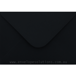 Card Envelope - 131 x 187mm Lessebo Colours Pitch Black 120gsm