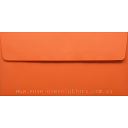 DL - 110 x 220mm Kaskad Fantail Orange 100gsm Envelopes