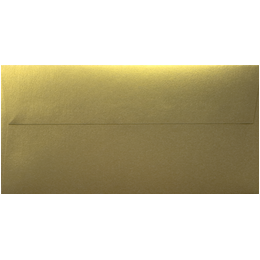 DL - 110 x 220mm Majestic Metallics Luxus Real Gold 120gsm Envelopes