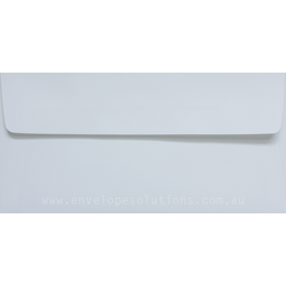 DL - 110 x 220mm Via Linen Pure White 118gsm Envelopes