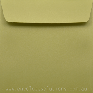 Square - 150 x 150mm Curious Metallic Lime 120gsm Envelopes