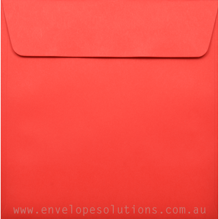 Square - 150 x 150mm Kaskad Rosella Red 100gsm Envelopes