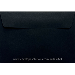 Card Envelope - 130 x 184mm Lessebo Colours Pitch Black 120gsm