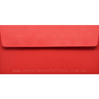 DL - 110 x 220mm Kaskad Rosella Red 100gsm Envelopes