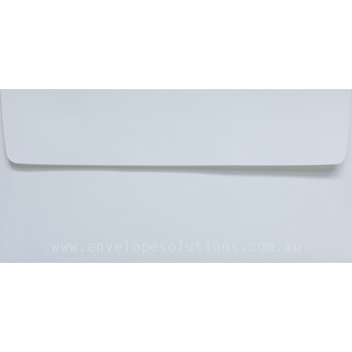 DL - 110 x 220mm Via Linen Pure White 118gsm Envelopes
